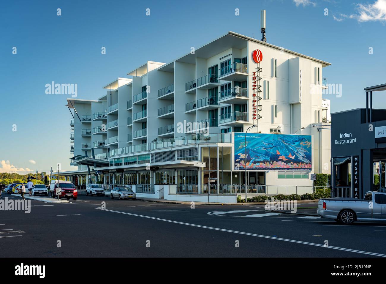 Ballina, New South Wales, Australia - Ramada hotel and suites building Stock Photo
