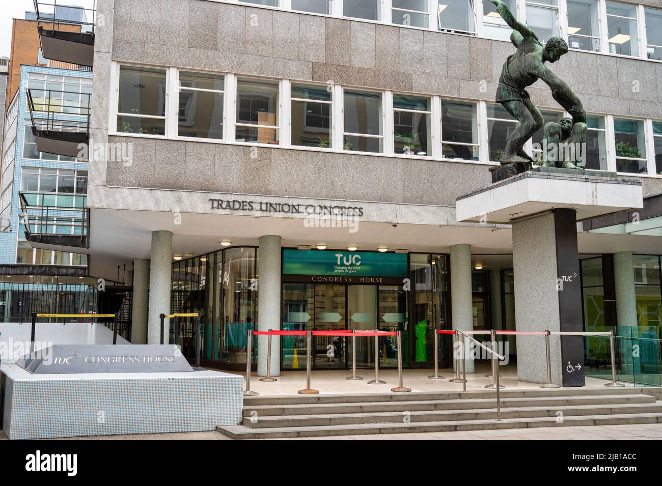 London, UK- May 3, 2022: The Trades Union Congress Building in London Stock Photo