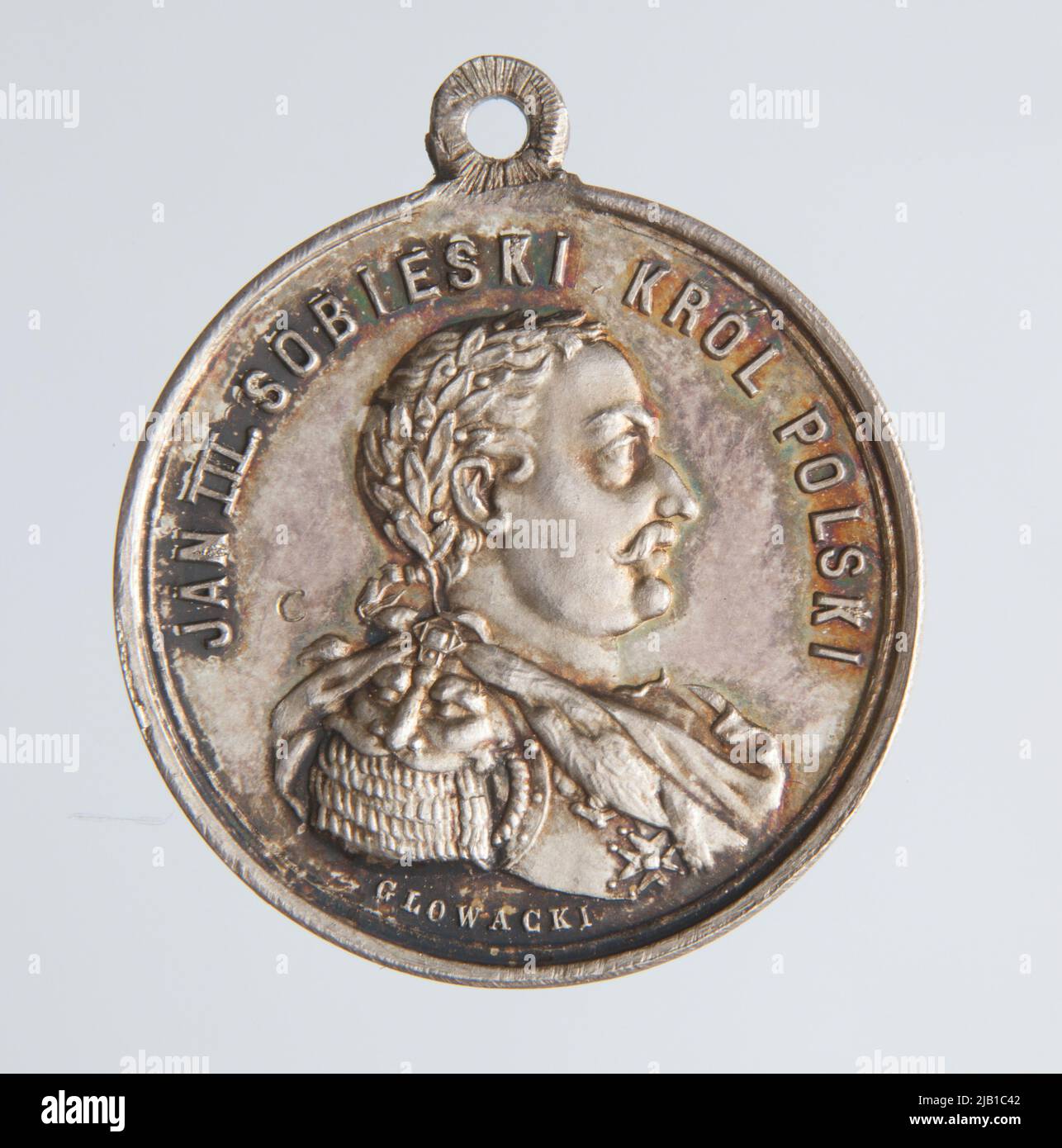 A medal commemorating the 200th anniversary of the Vienna relief G Owacki, Wac Aw (1828 1908) Stock Photo