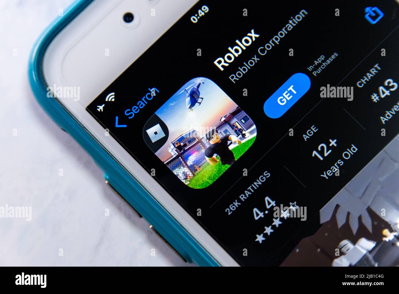 In this photo illustration Roblox logo seen displayed on a smartphone.  Roblox is a multiplayer online game and video game creation system Stock  Photo - Alamy