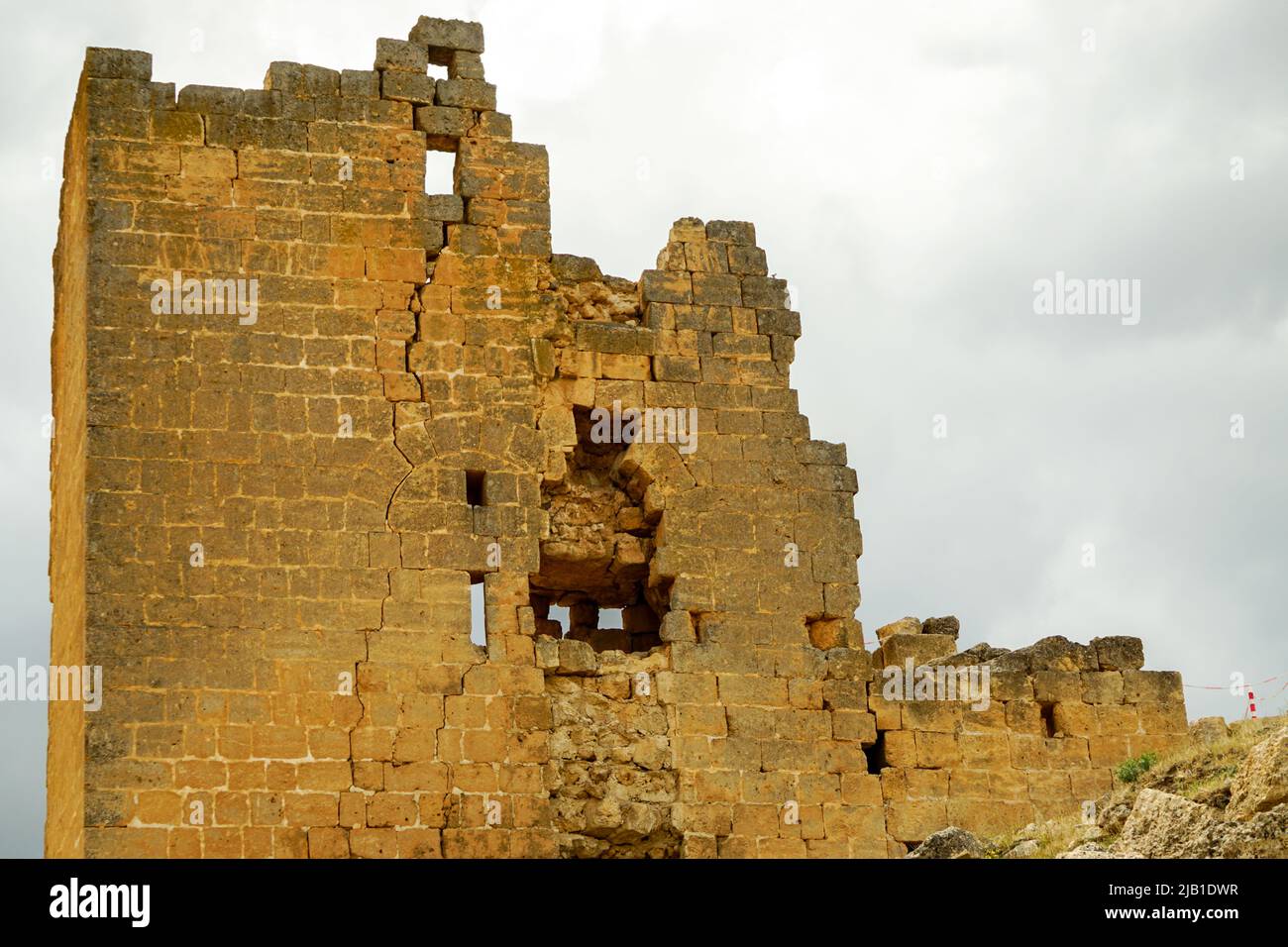 8 May 2022 Diyarbakir Turkey. Zerzevan castle border headquarters of the Roman Empire Stock Photo