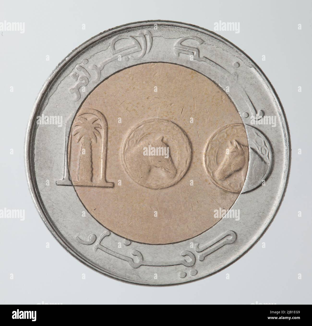 Circulation coin; Algeria, 100 Dinars, 2013 AD (AH 1434) Algeria Bank Stock Photo