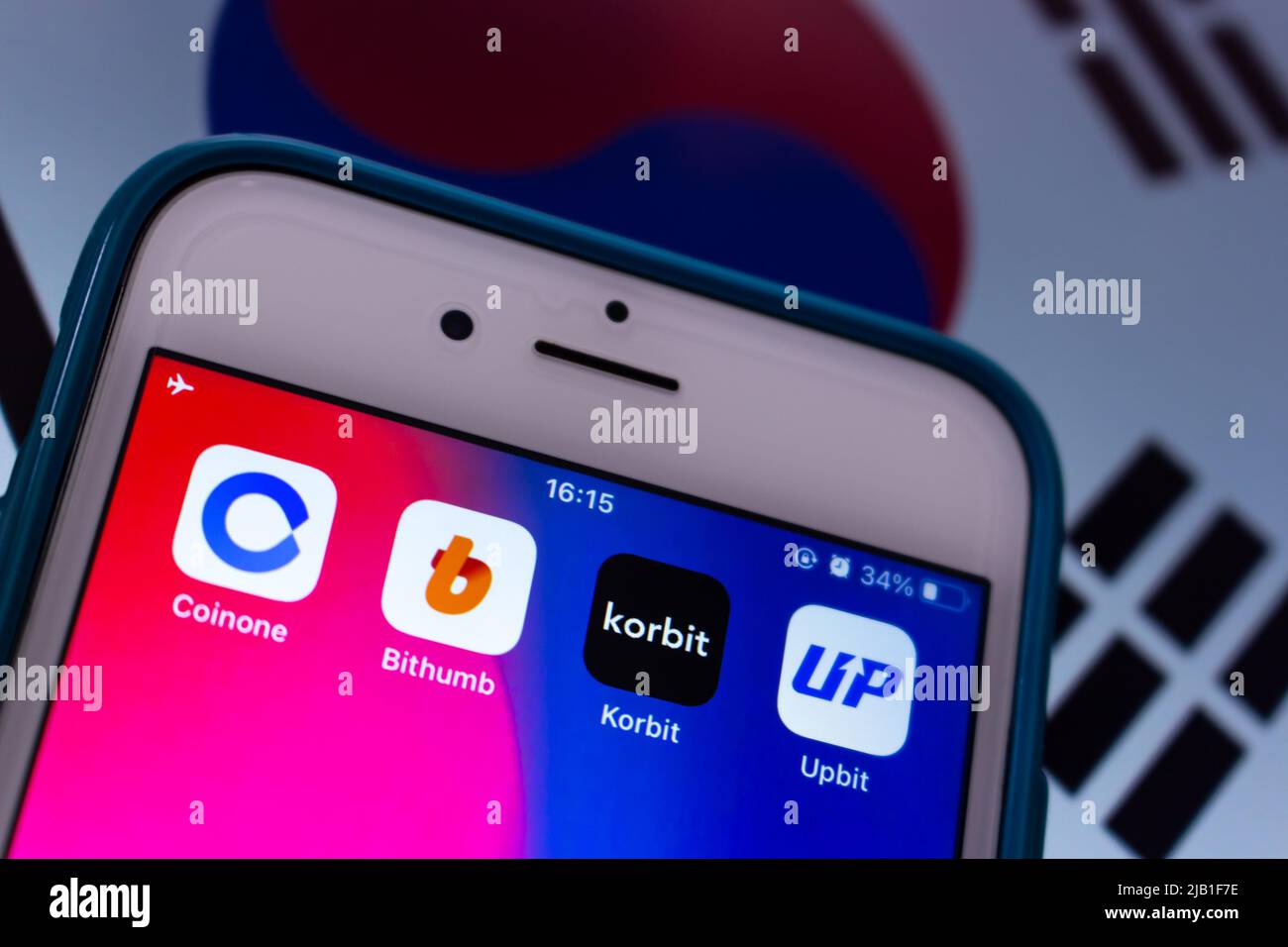Kumamoto, JAPAN - May 3 2021 : Big four crypto exchange platforms in South  Korea (Coinone, Bithumb, Korbit and Upbit) on iPhone with Korean flag Stock  Photo - Alamy