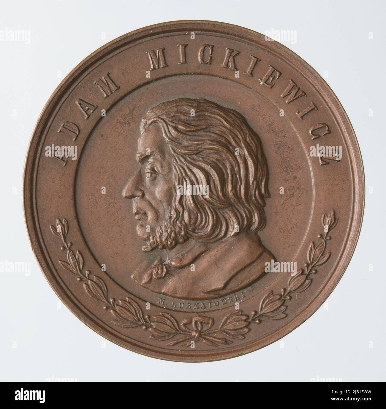 Medal commemorating the bringing of the corpse of Adam Mickiewicz to ...