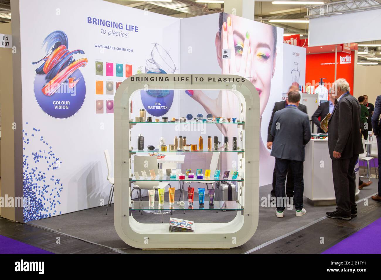 Munich, Germany. 02nd June, 2022. beLaser GmbH at the Cosmetic Business 2022 trade fair in Munich, Germay on June 2, 2022. (Photo by Alexander Pohl/Sipa USA) Credit: Sipa USA/Alamy Live News Stock Photo