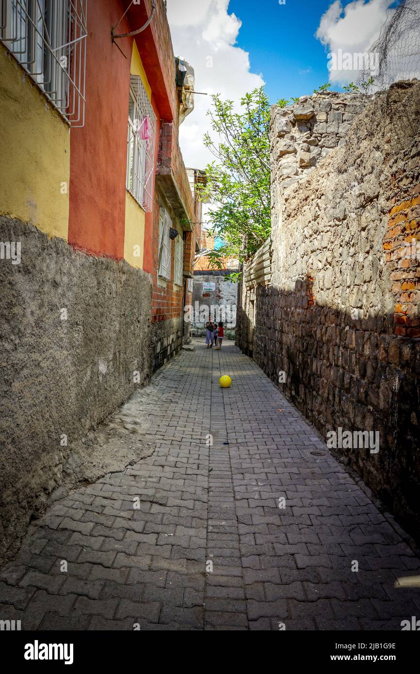 8 May 2022 Diyarbakir Turkey. City Walls of Diyarbakir Sur ici in Diyarbakir Stock Photo