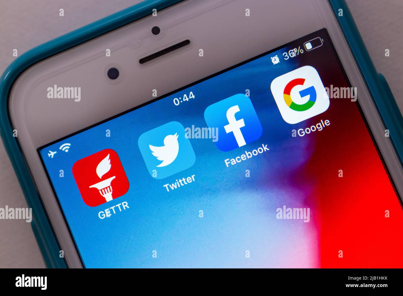 Kumamoto, JAPAN Jul 13 2021 Gettr app, a Twitterlike social media