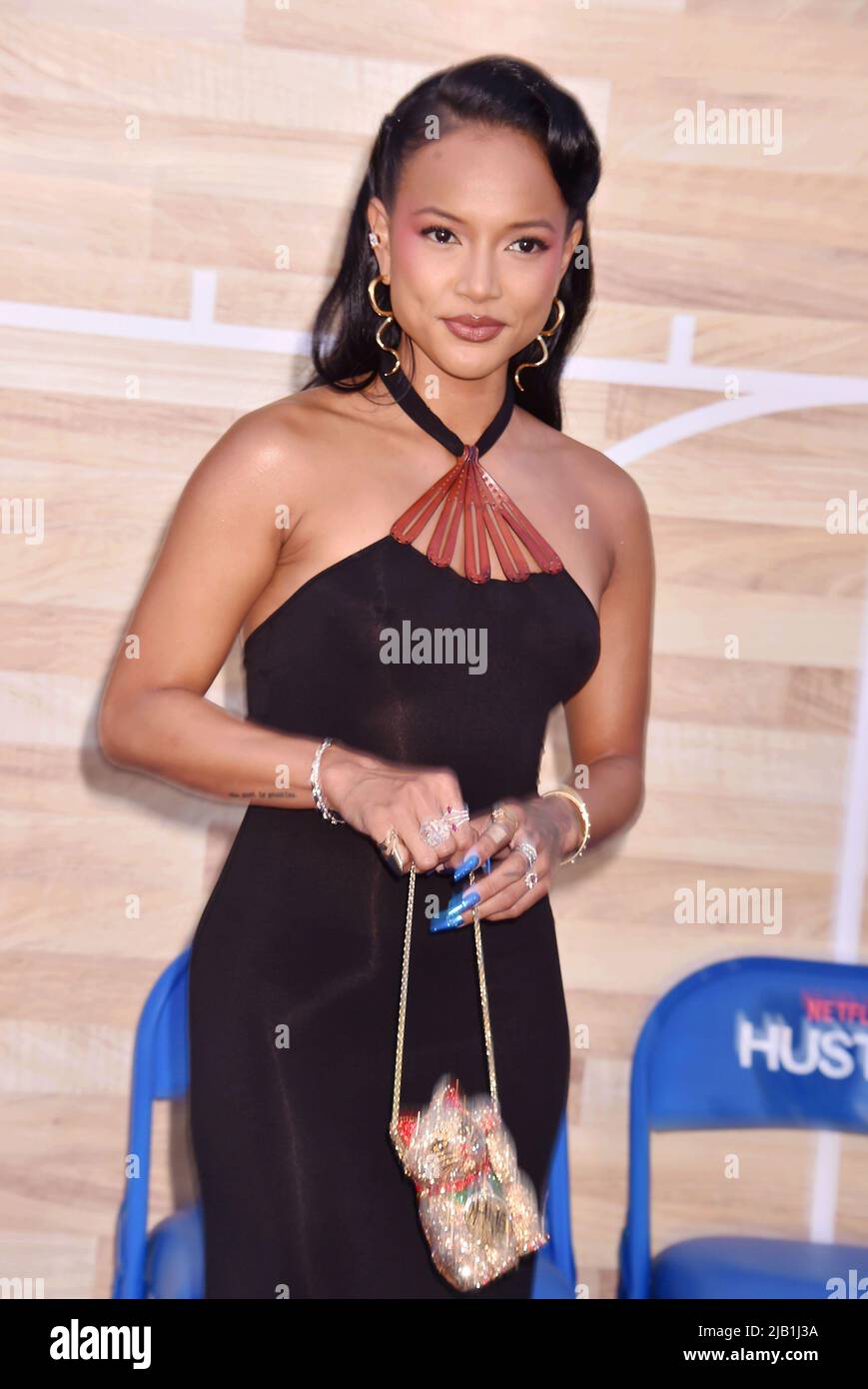 WESTWOOD, CA - JUNE 01: Karrueche Tran attends Netflix's "Hustle" World