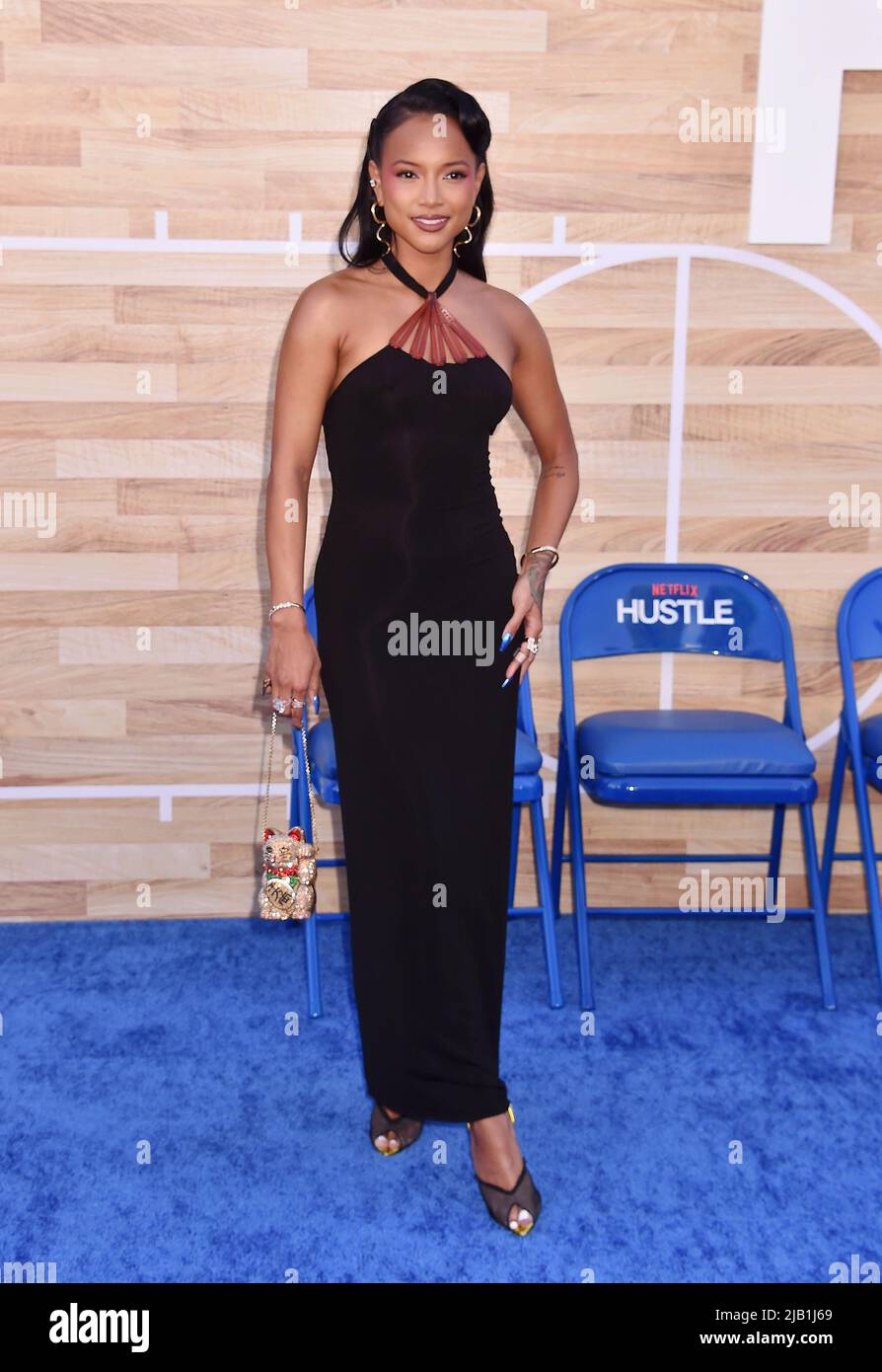 WESTWOOD, CA - JUNE 01: Karrueche Tran attends Netflix's "Hustle" World
