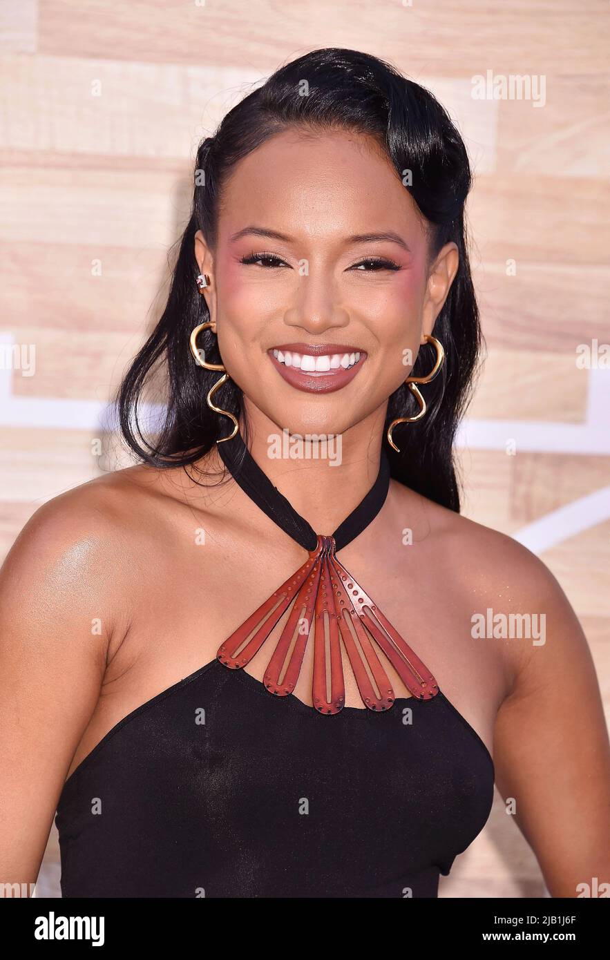 WESTWOOD, CA - JUNE 01: Karrueche Tran attends Netflix's "Hustle" World