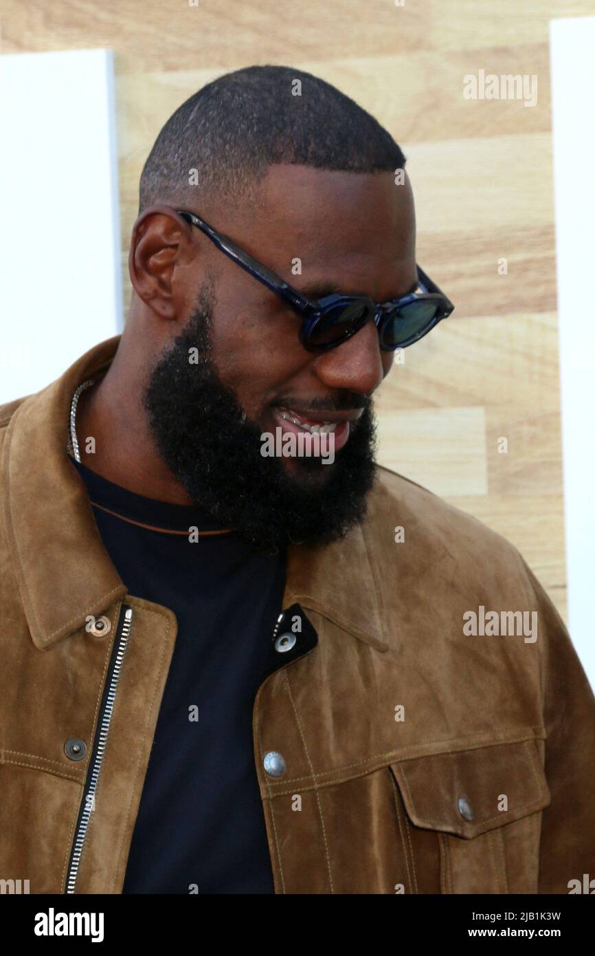 LOS ANGELES - JUN 1: LeBron James at the Hustle Premiere at the Village ...
