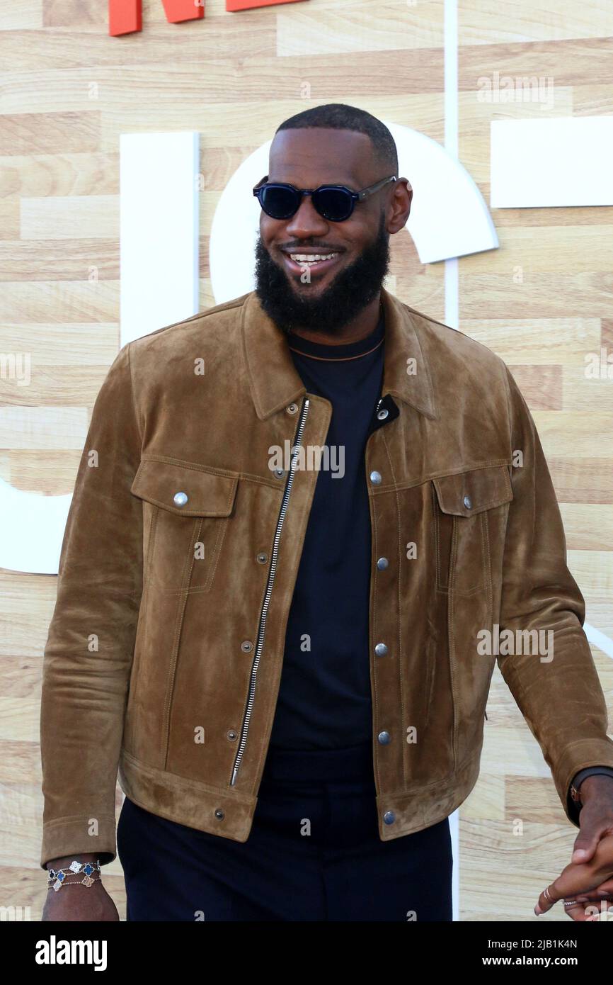 LOS ANGELES - JUN 1: LeBron James at the Hustle Premiere at the Village ...