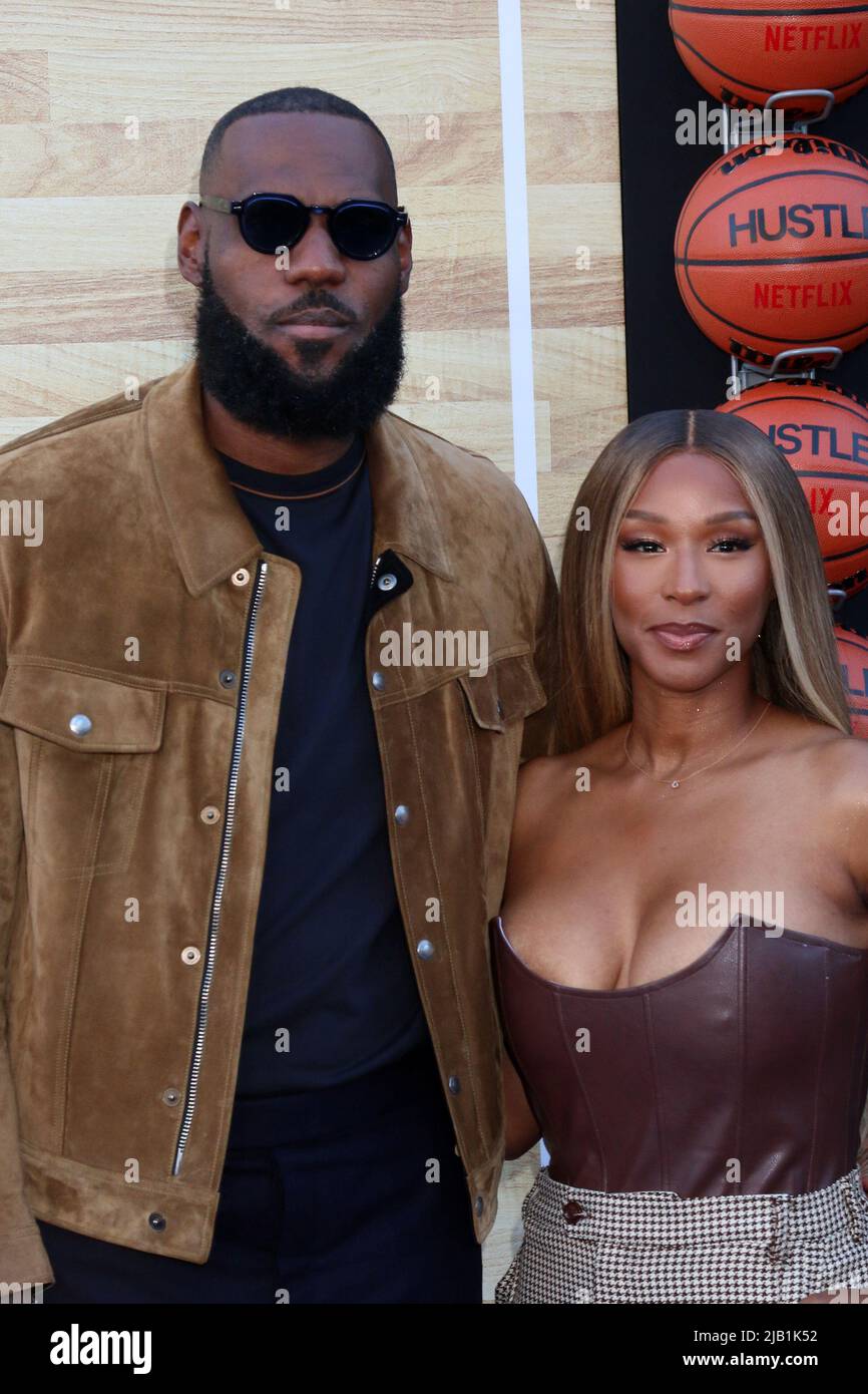 LOS ANGELES - JUN 1: LeBron James, Savannah James at the Hustle ...