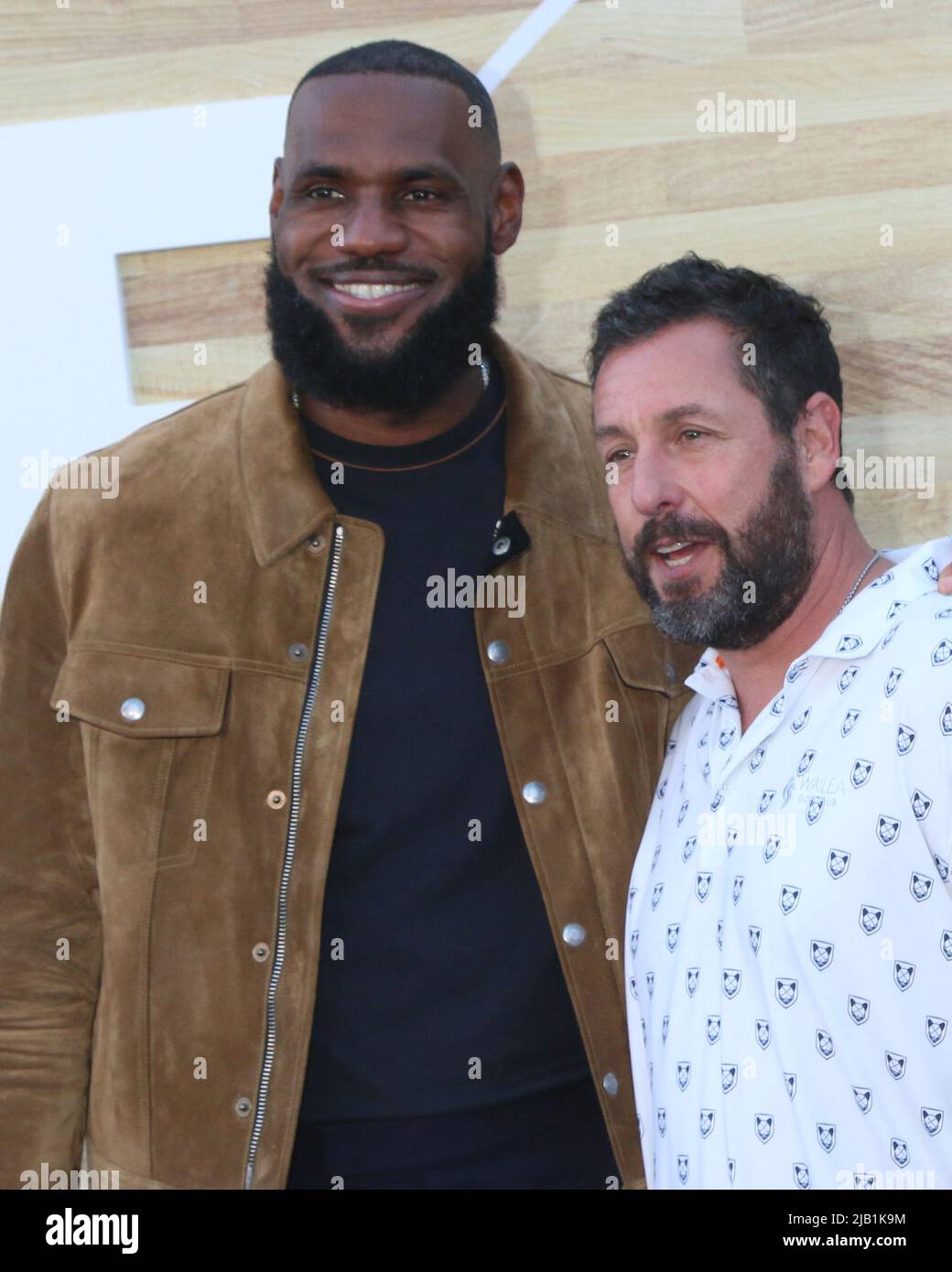 LOS ANGELES - JUN 1: LeBron James, Adam Sandler at the Hustle Premiere ...