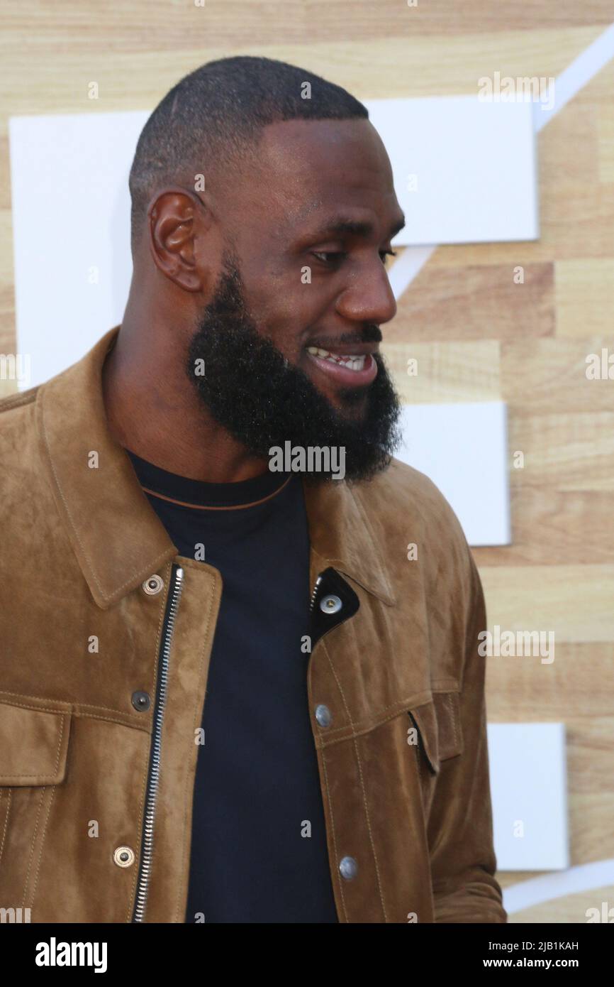 LOS ANGELES - JUN 1: LeBron James at the Hustle Premiere at the Village ...