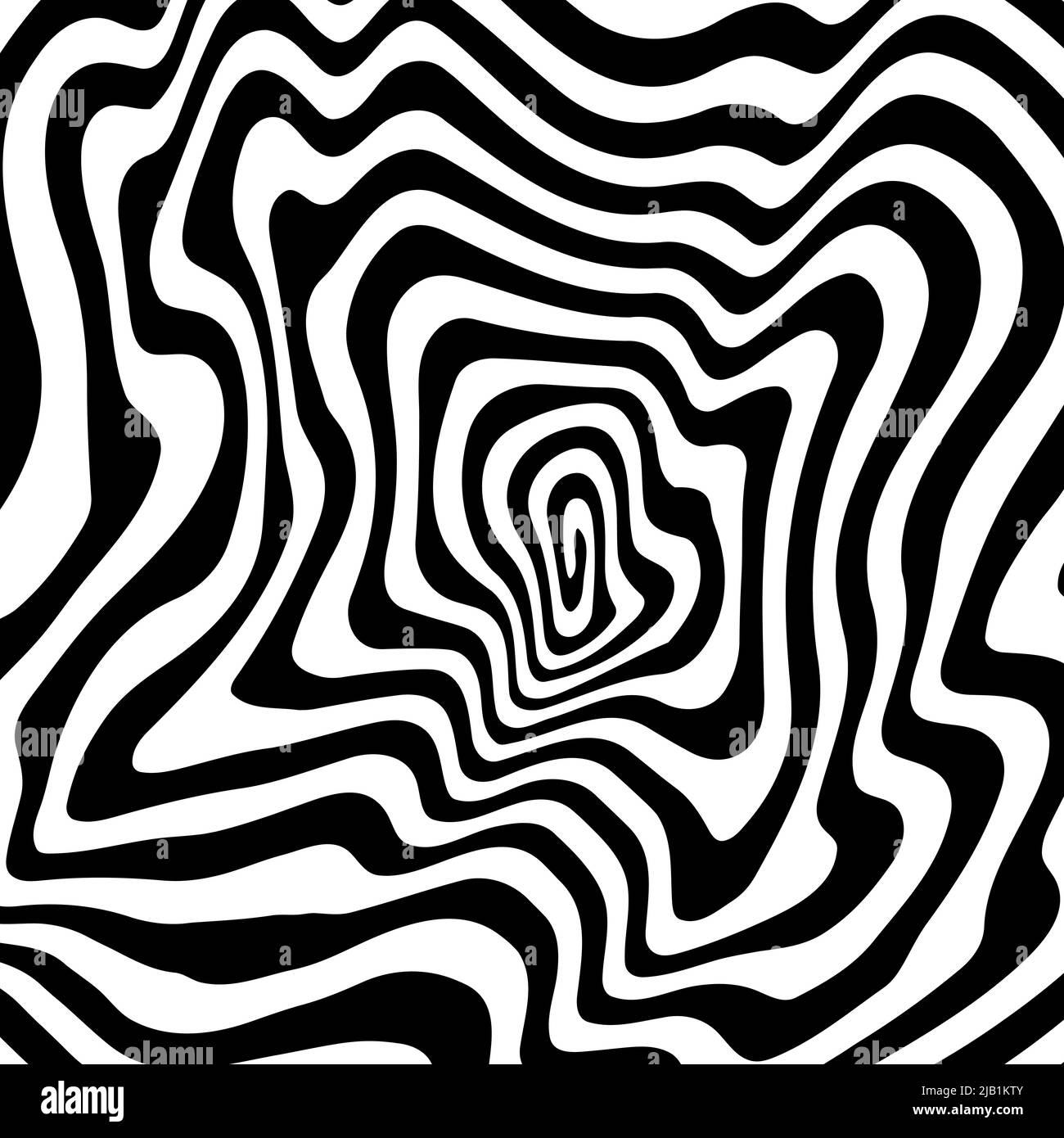 Swirl hypnotic black and white spiral. Monochrome abstract background ...