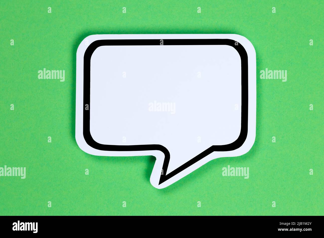 Speech bubble with copyspace copy space communication concept talking speaking Stock Photo