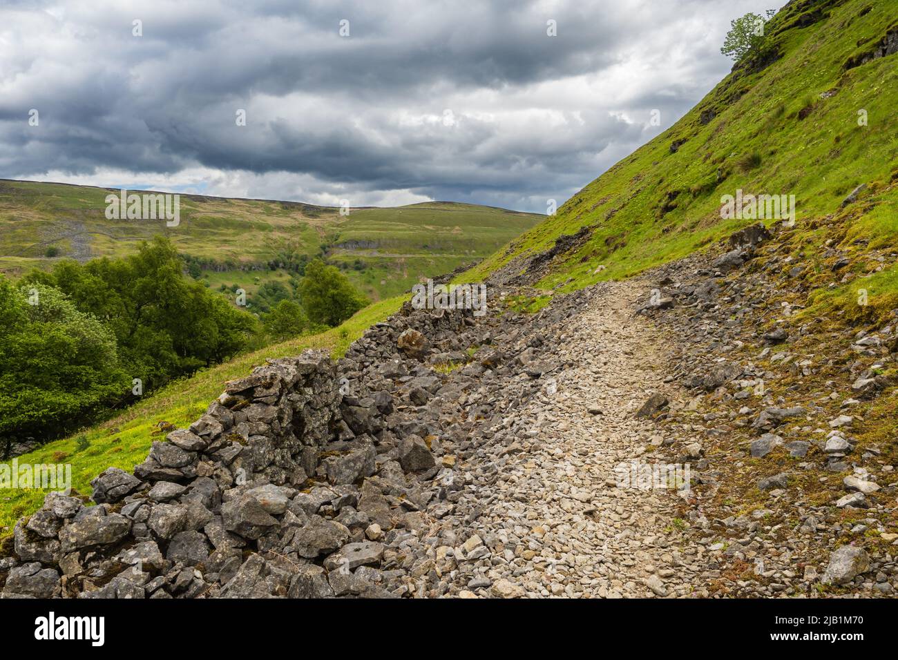 On the Pennine Way between Keld and Muker in Swaledale in the Yorkshire