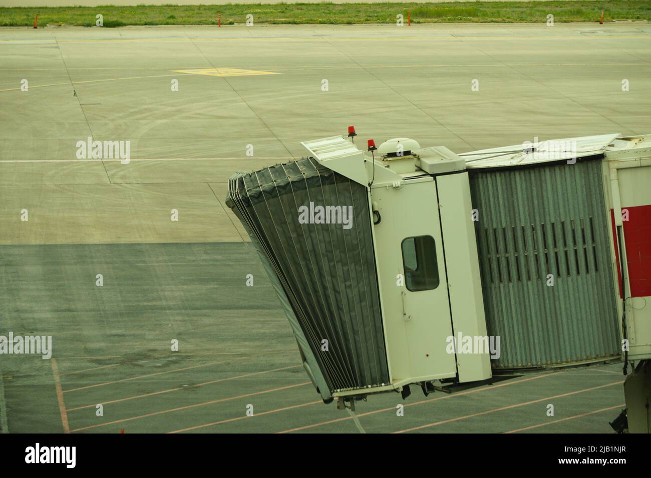 7 May 2022 Ankara Turkey. Airplane ramp at apron at Esenboga airport Stock Photo