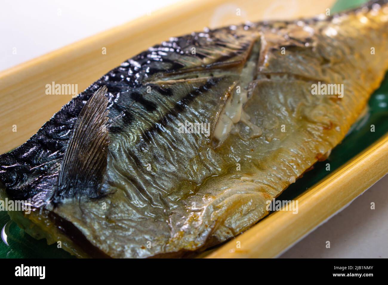 Japanese style Mackerel Grilled with Salt (Sabanoshioyaki) sold by