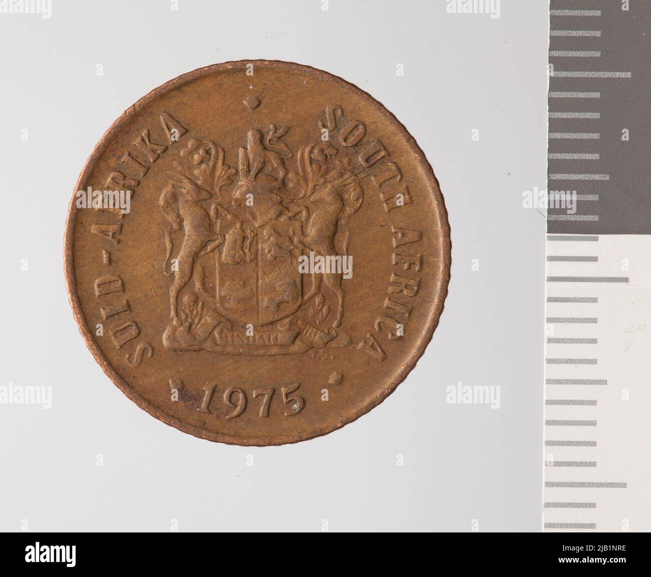 South Africa Republic, 1 Cent, 1975 Sasseen, Tommy Stock Photo - Alamy