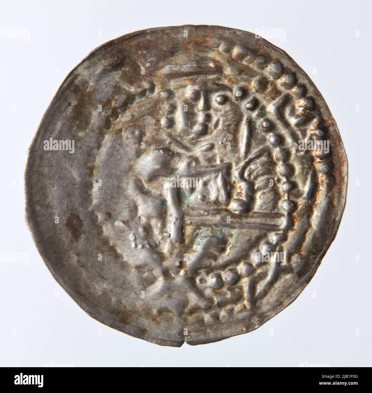 Mieszko III Stary (1173 1202), Brakteat, Kruszwica , 1186/1191/1194 1202 Mint of Kruszwica, Mieszko III Stary (1173 1202) Stock Photo
