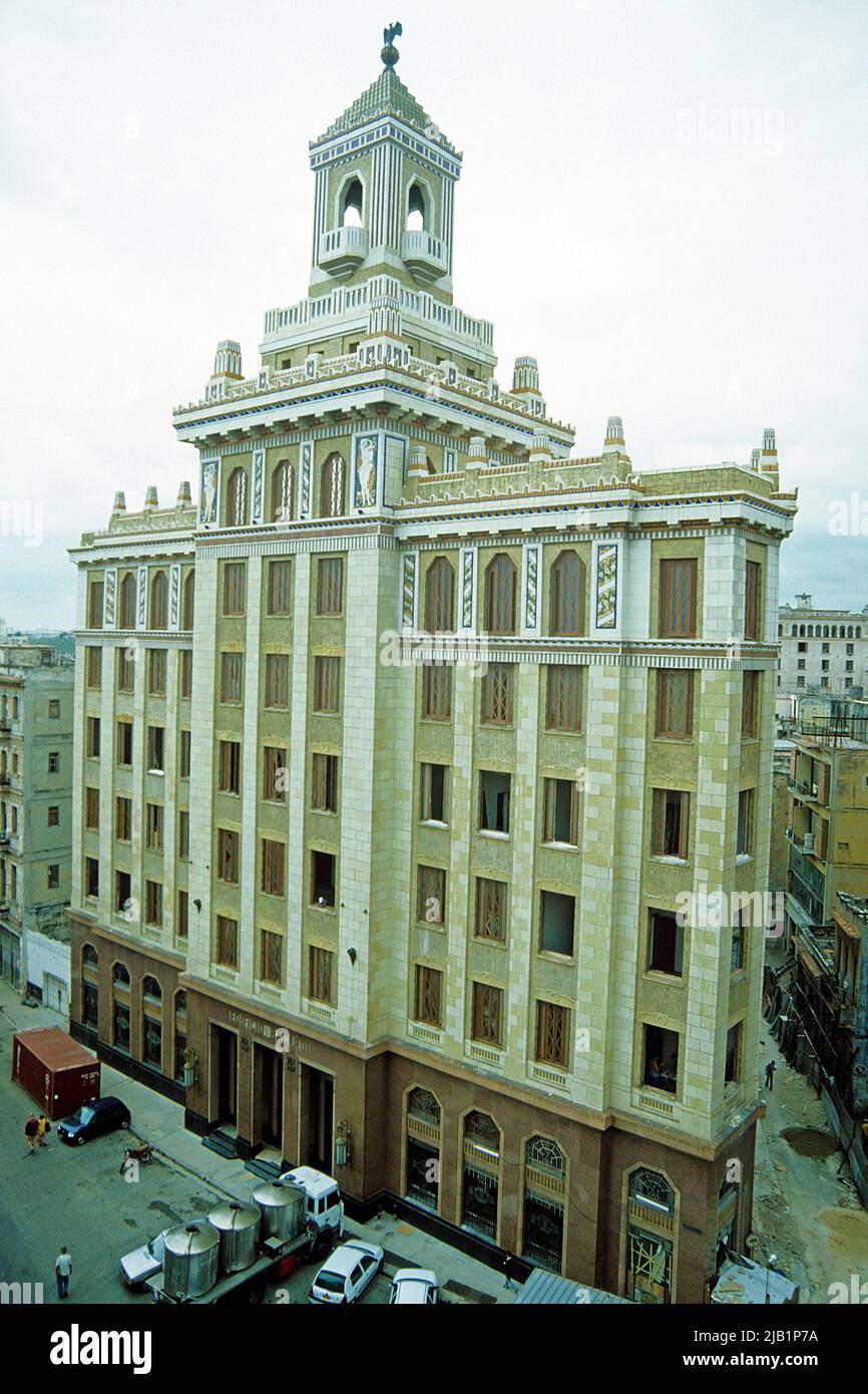 Bacardi house, Ciudad de la Habana, former bacardi rum factory, Haban Stock Photo