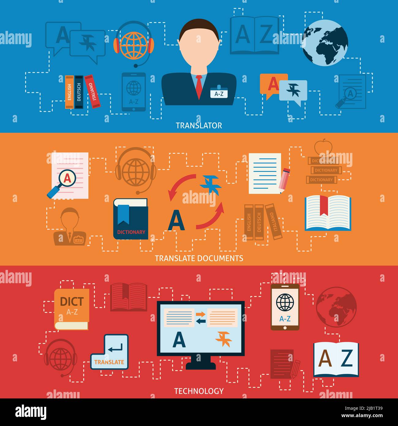 Dictionaries Stock Vector Images Alamy