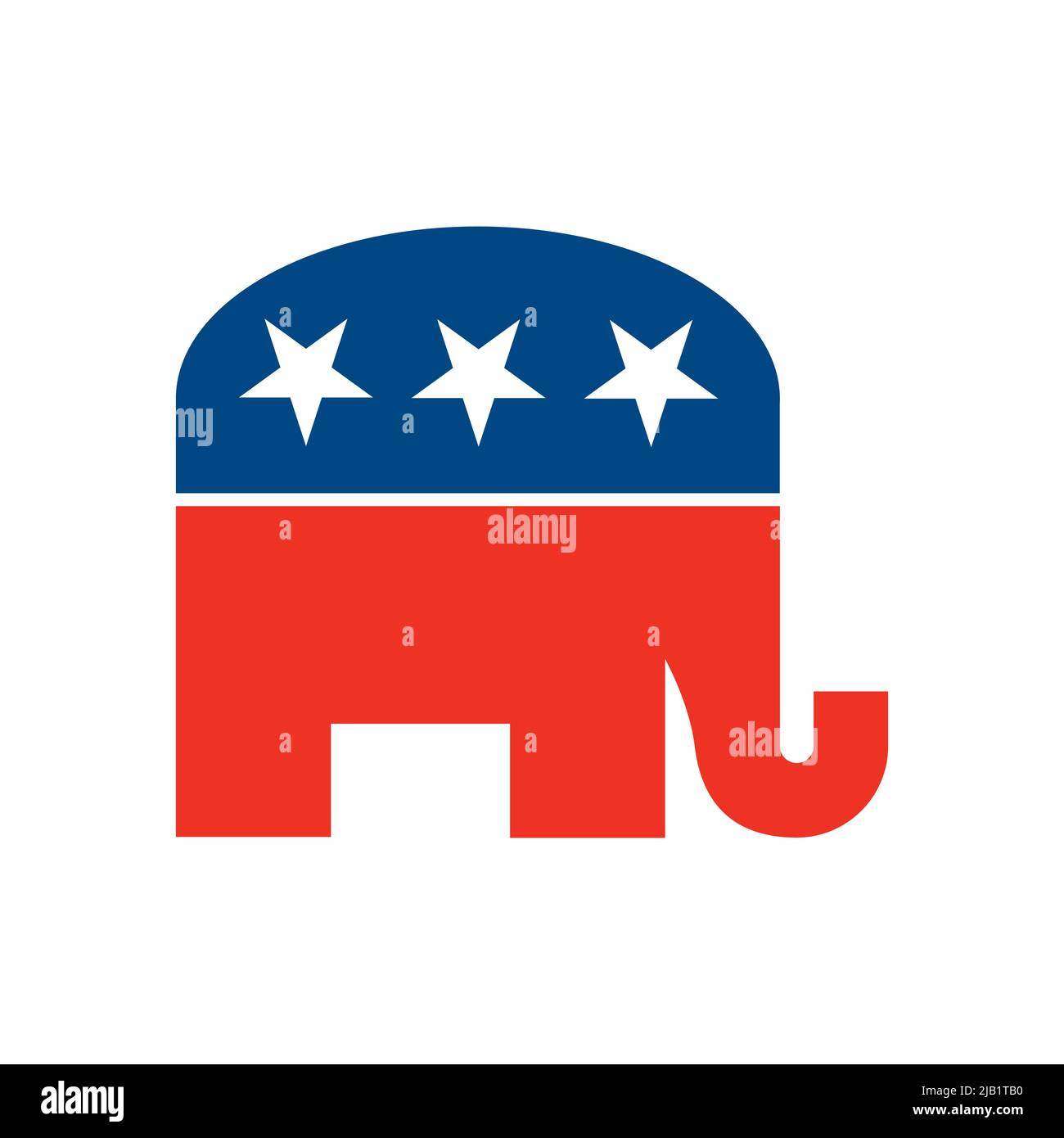 Respublican party usa icon logo Stock Vector