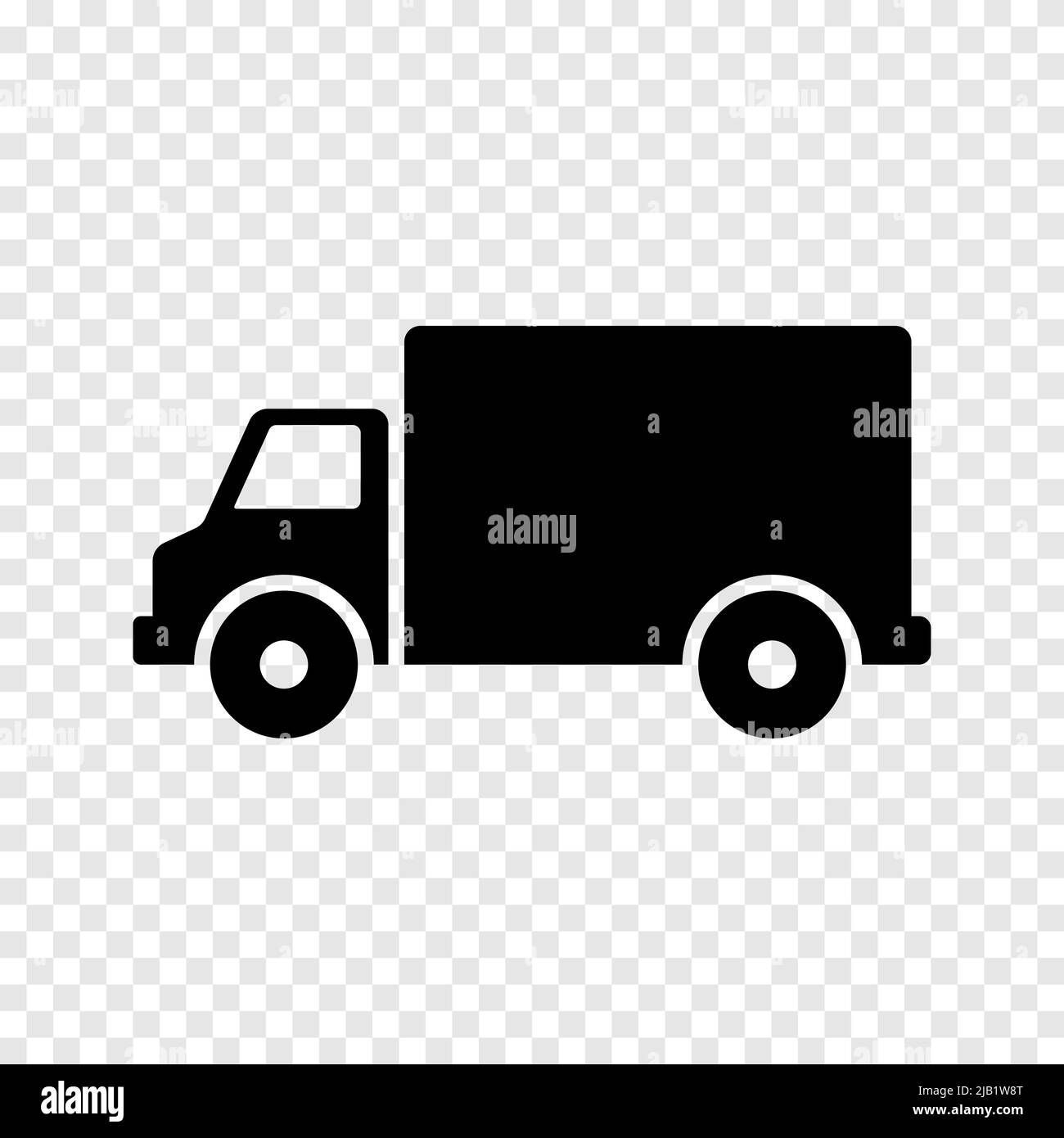 Delivery track car icon on transparent background Stock Vector