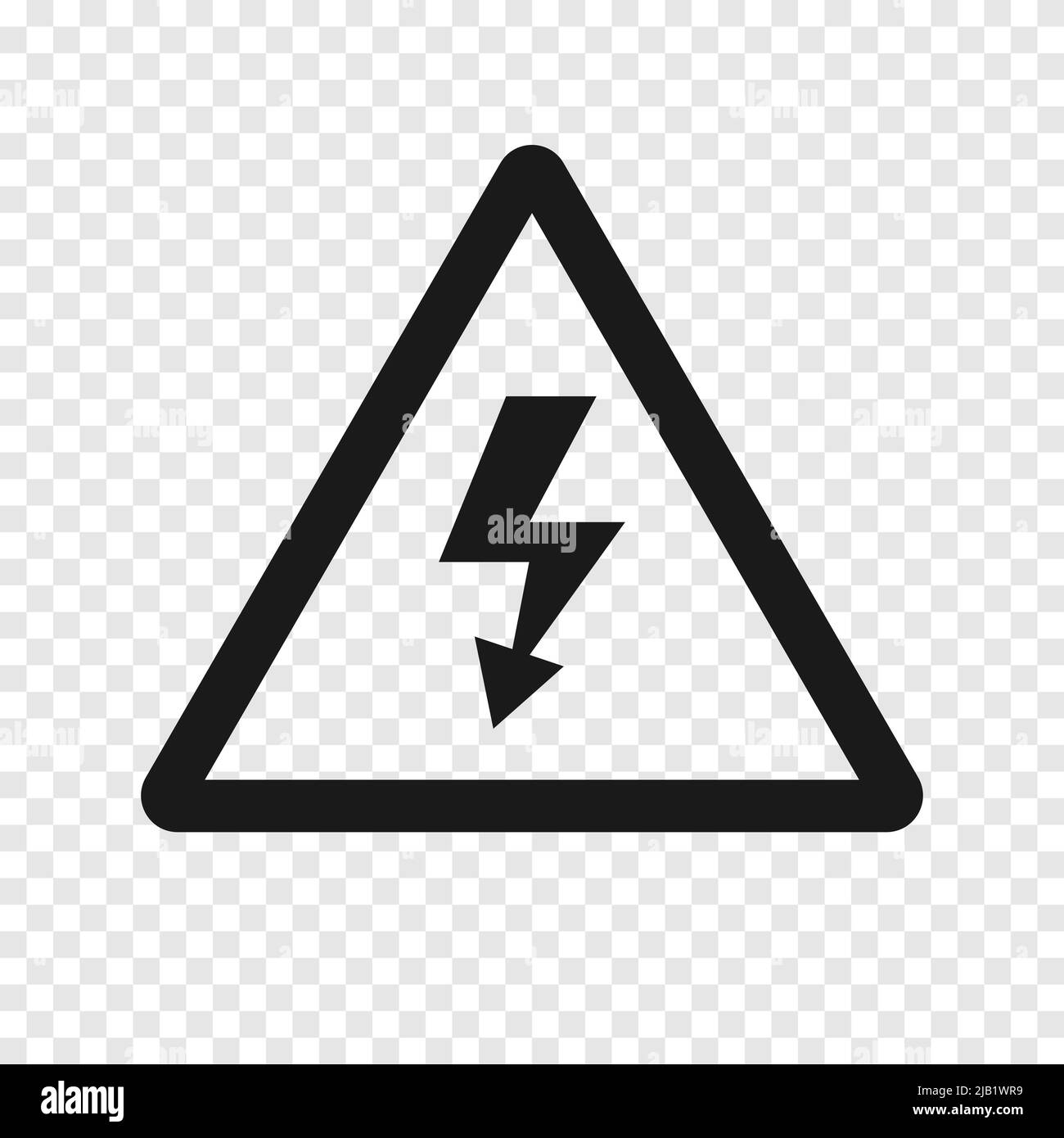 Warning danger sign icon simple design Stock Vector