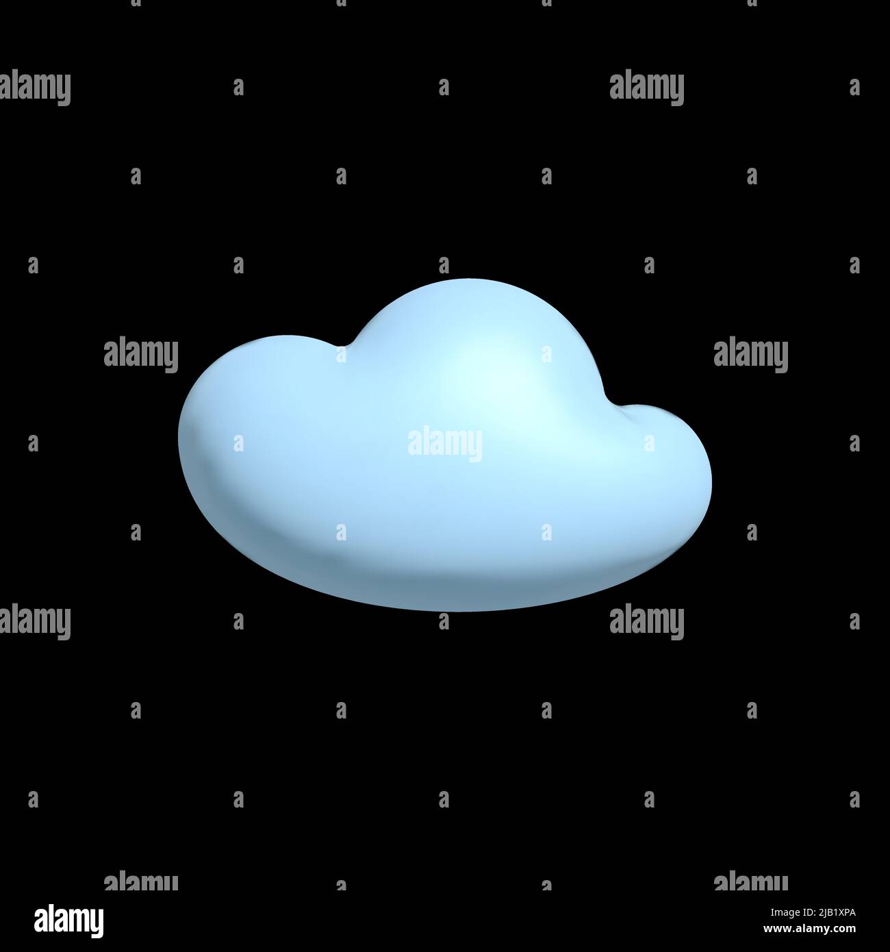 3d weather icon volumetric render with glossy sun cloud rain snow, elements for apps and social media. Stock Vector