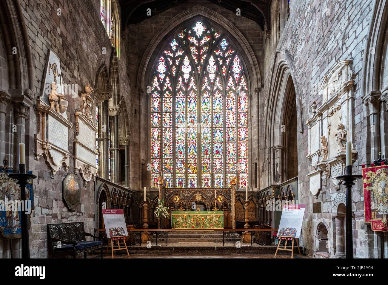 The interior of the Chruch of St Mary's the Virgin, Dogpole, Shrewsbury