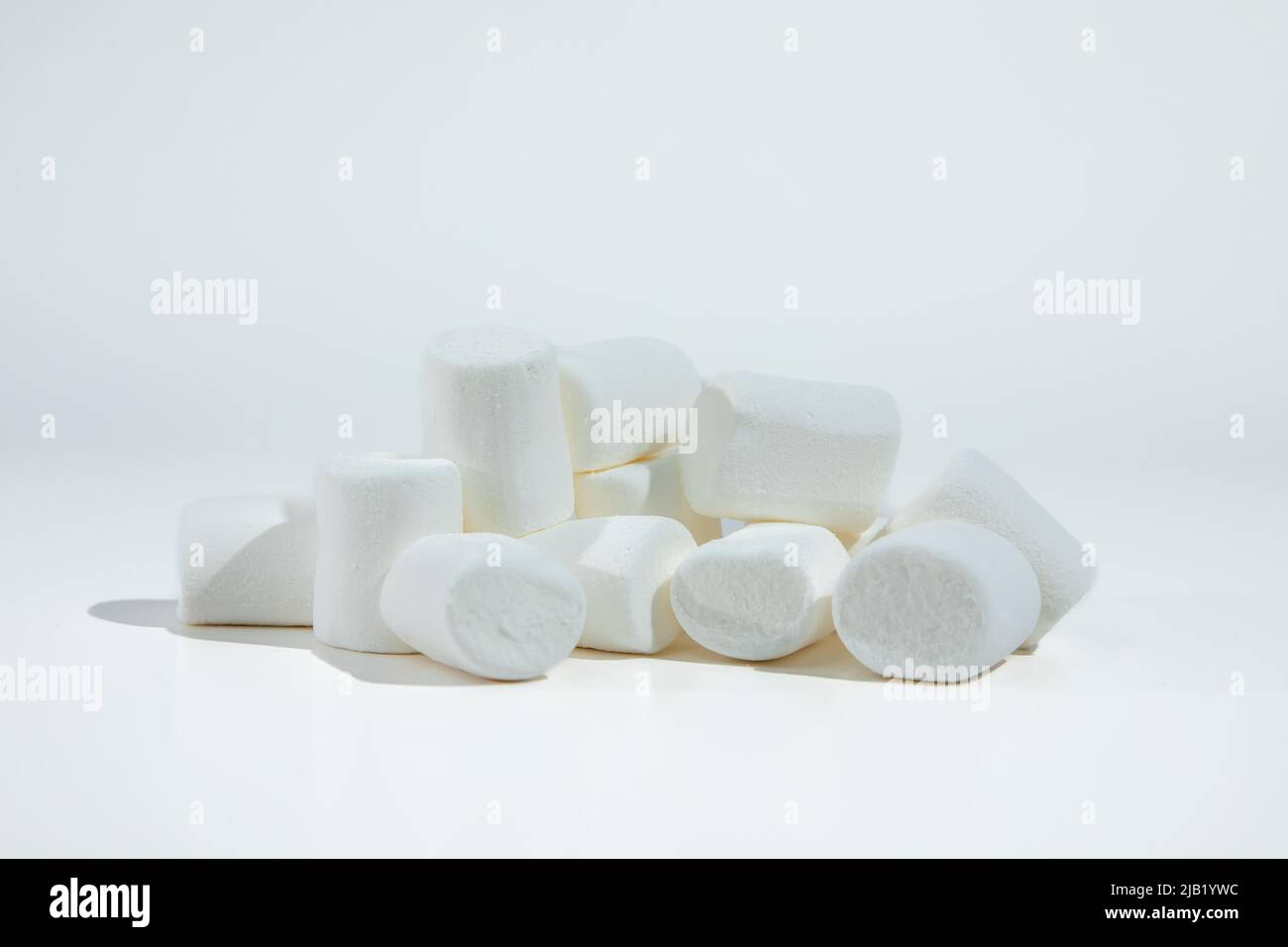 Marshmallow isolated on white background Stock Photo - Alamy