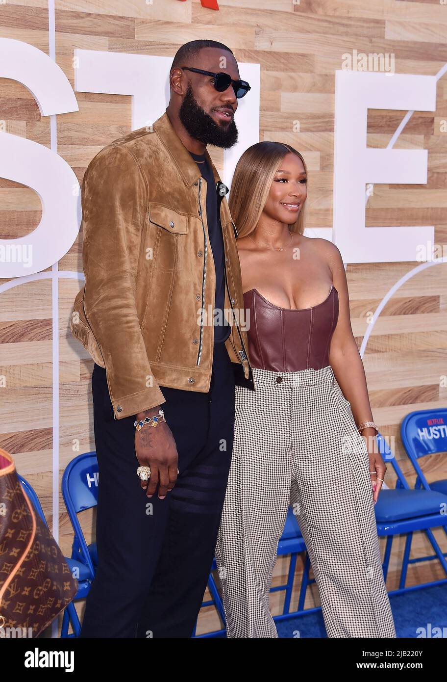 WESTWOOD, CA - JUNE 01: (L-R) LeBron James and Savannah James attend ...