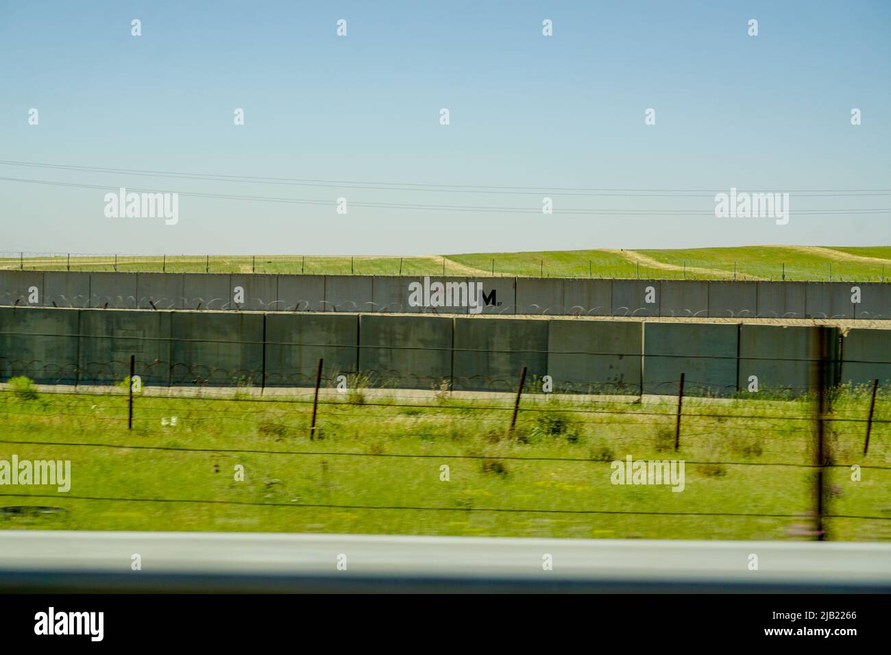 11 May 2022 Nusaybin Sirnak Turkey. Border between Turkey and Syria in Nusaybin Turkey Stock Photo