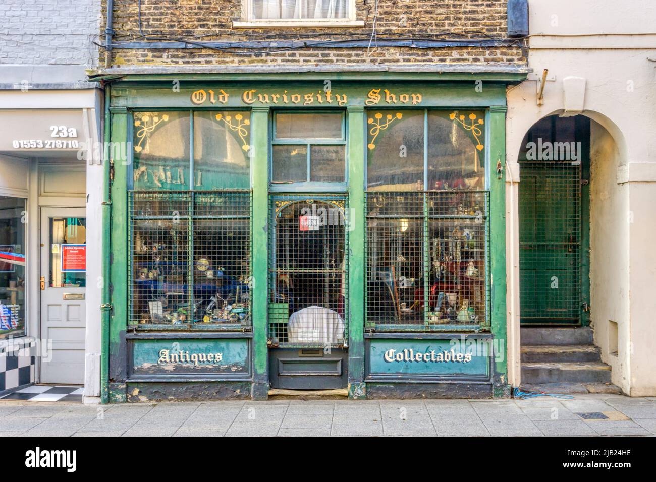 The quaint Old Curiosity Shop in King's Lynn, Norfolk. Stock Photo