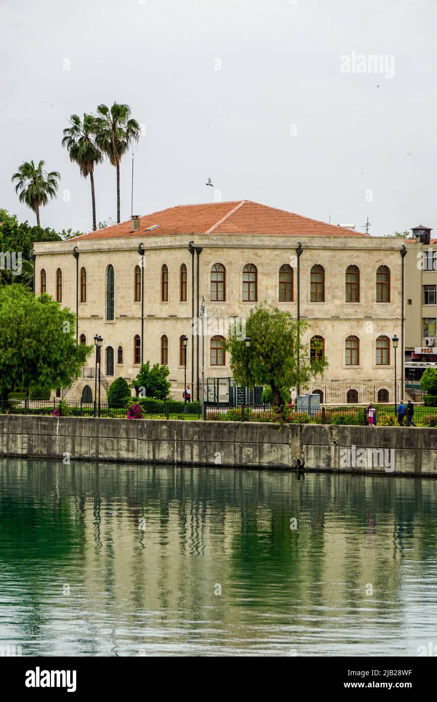 14 May 2022 Adana Turkey. Ataturk mansion by the seyhan river at Adana Turkey Stock Photo