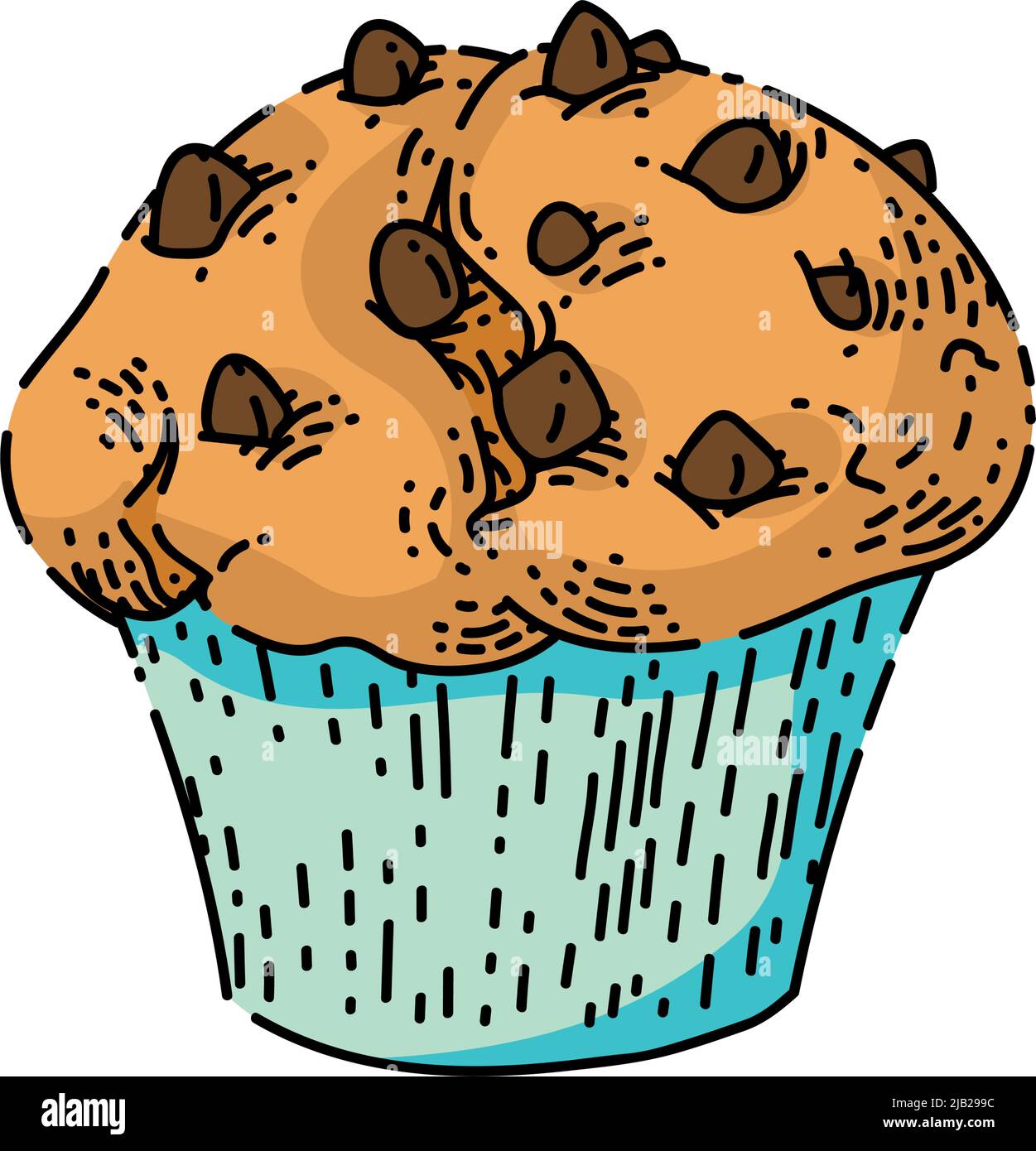 muffin sketch hand drawn vector Stock Vector Image & Art Alamy