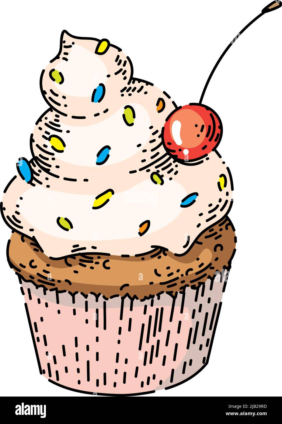 3,447 Cupcake Drawing Stock Photos - Free & Royalty-Free Stock Photos from  Dreamstime