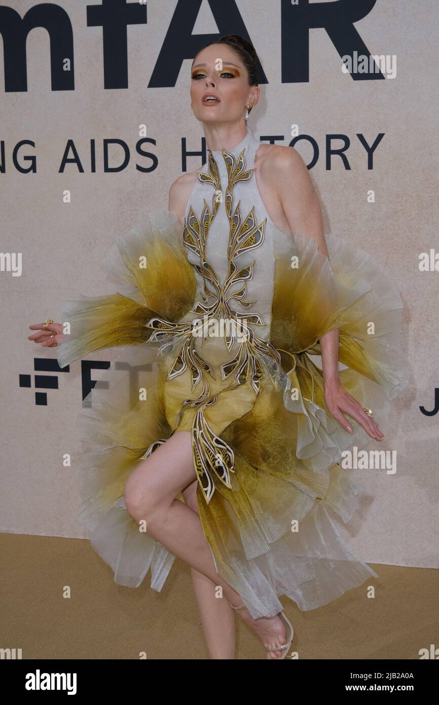 Coco Rocha seen at the 28th annual amfAR Gala Cannes during the 75th Cannes Film Festival on Thursday, May. 26, 2022 at Hotel du Cap, Eden Roc . Stock Photo