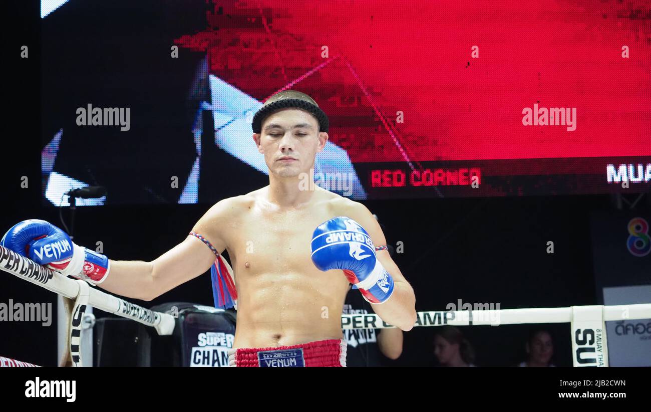 Bangkok Thailand November 11 2018. Unidentified Thai and foreign kick ...