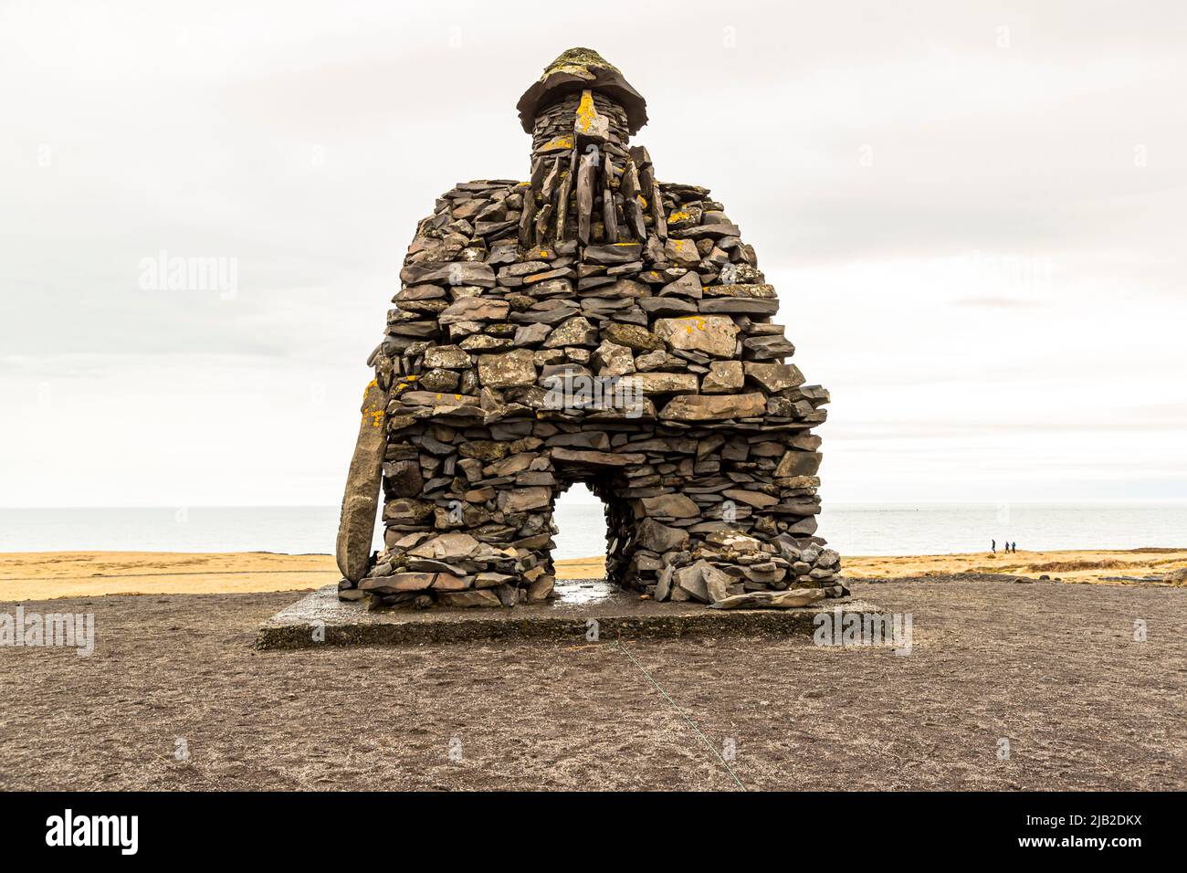 Bárðar Saga Snæfellsáss Statue in Iceland Stock Photo