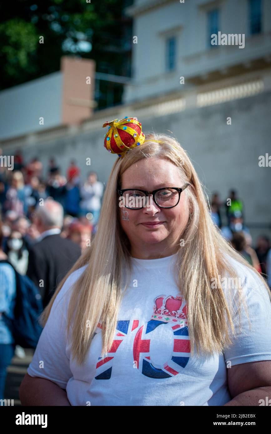 Platinum jubilee, Queen's birthday parade Stock Photo Alamy