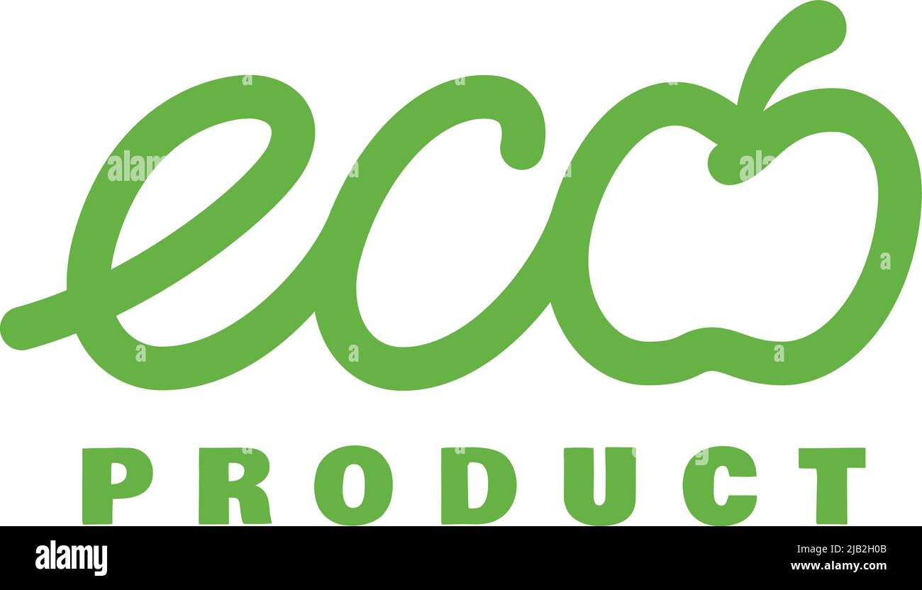 Eco product sign. Green fresh ecology emblem Stock Vector Image & Art ...