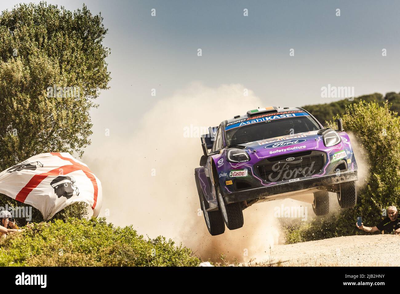 June 2, 2022, Rome, Italy: 42 BREEN Craig (irl), NAGLE Paul (irl), M-Sport  Ford World Rally Team, Ford Puma Rally 1, action during the Rally Italia  Sardegna 2022, 5th round of the