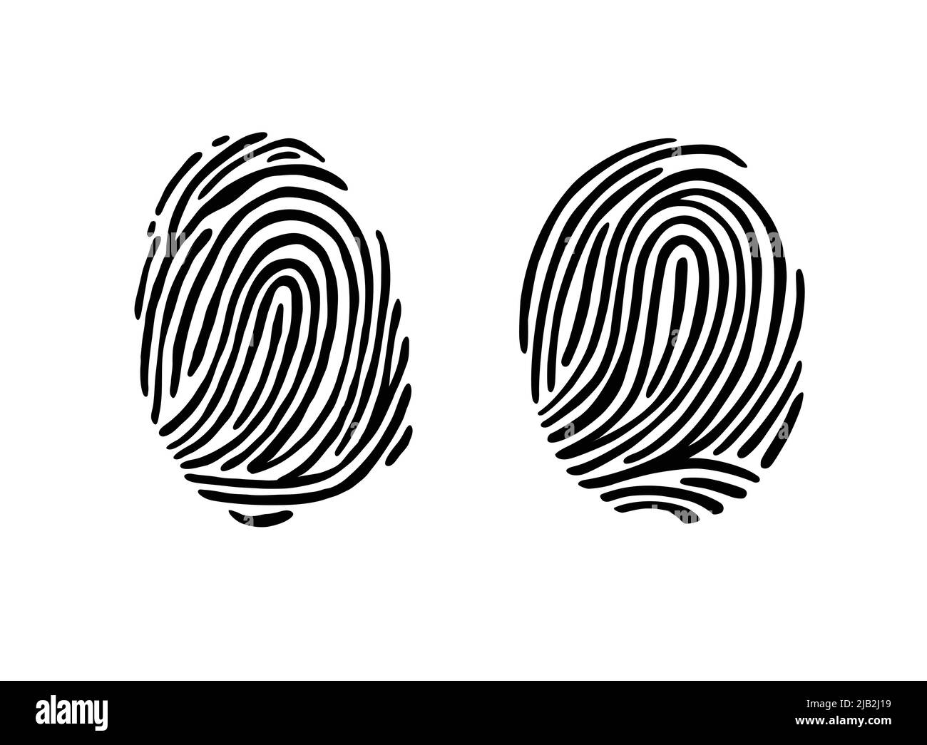 Thumb print fingerprint vector illustration eps 10 Stock Vector