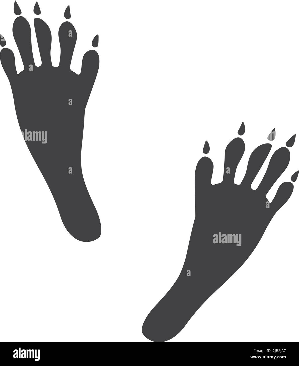 Raccoon black track. Animal feet mark logo Stock Vector Image & Art Alamy