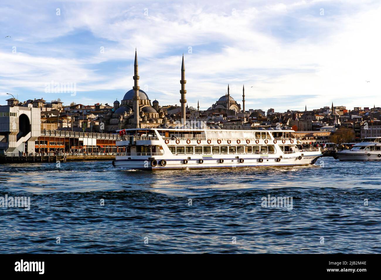 Ferry in Istanbul on the Bosphorus Stock Photo - Alamy