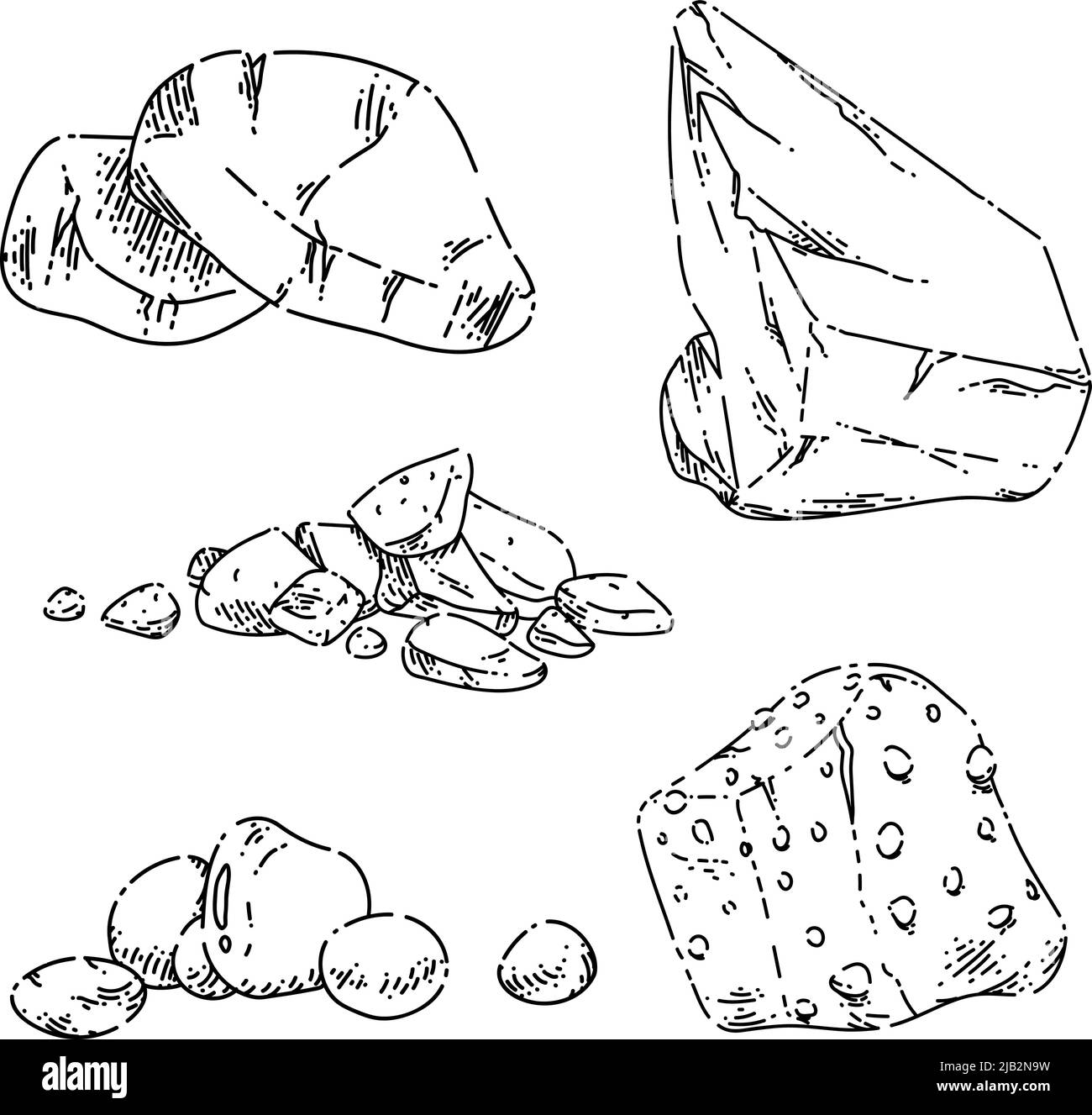 Stone drawing  Stock Illustration 68796651  PIXTA